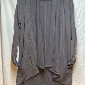 Athleta Long Sleeve Pranayama Wrap, Open Front with pockets and thumb holes